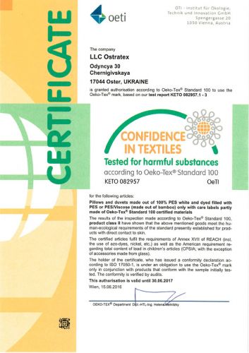 Oeko-Tex-certificate